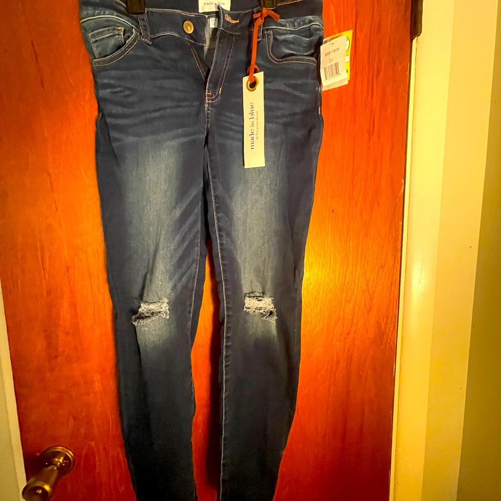 Made in Blue by Prosperity Denim Women's Skinny Jeans Size 27 Stretch NEW